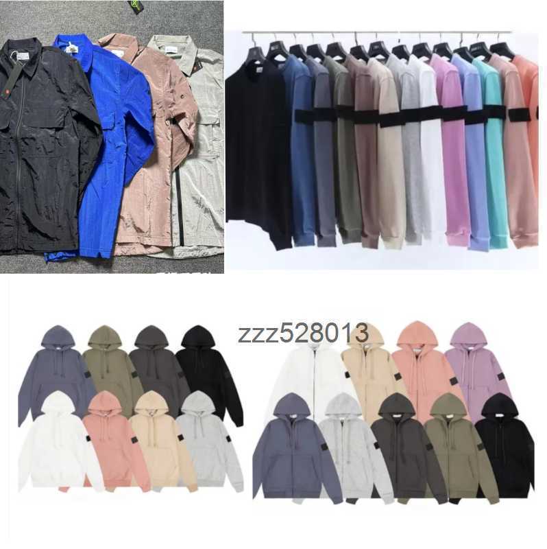 mens jacket badge mens hoodie shirts Water Resistant metal Skin coat zip cardigan casual Cotton sweatshirt