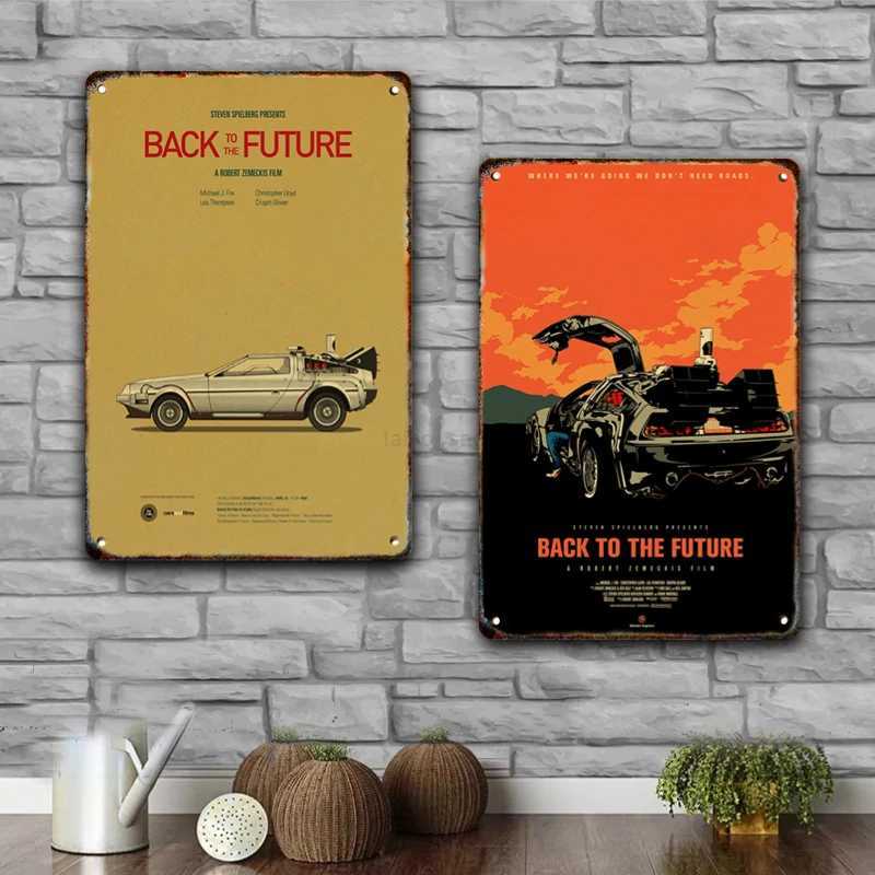 clasies Movie Back To The Future Tin Painting Metal Signage Old-Fashioned Posters Home Living Room Theater Garage Club Art DecorB240710