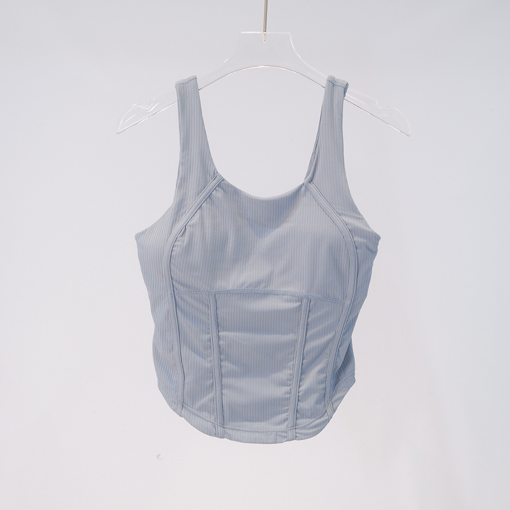 Women Yoga Waist Seamed Bras lingerie EBB Crop Top bralette for Fitness Bras Girl High Elasticity Sport Tank Underwear Running Gym Top Wear 122
