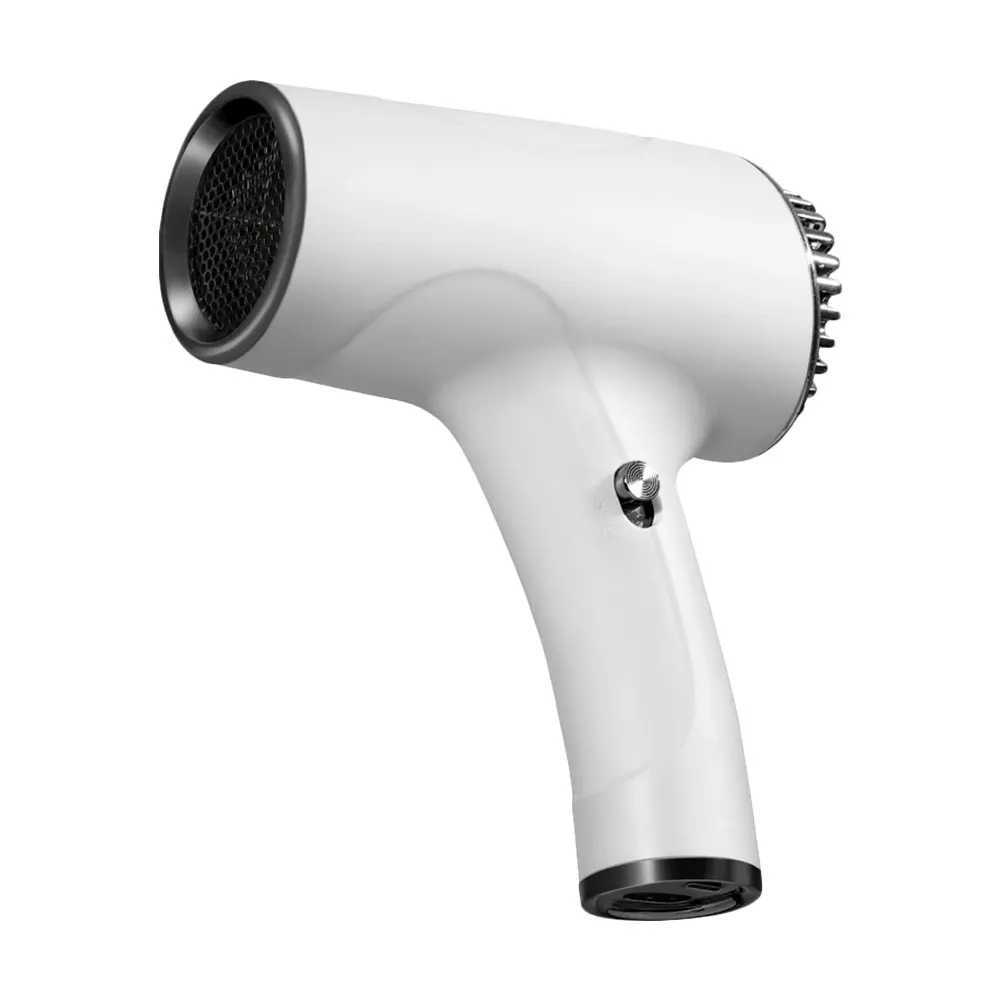 Portable Handy Hairdryer 2600mah Cordless Lonic Hair Dryer 40/500W USB Rechargeable Powerful 2 Gears for Household Travel Salon W250220