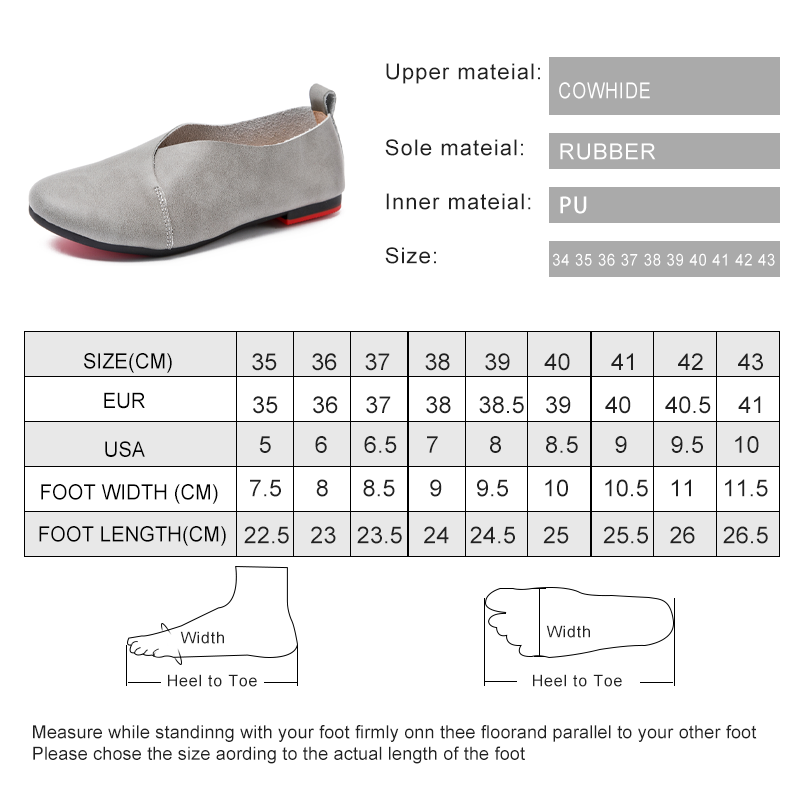 AIYUQI Women Shoes Genuine Leather 2024 New Flat Comfortable Large Size Ladies Shoes 7 Color Non-slip Mother Shoes