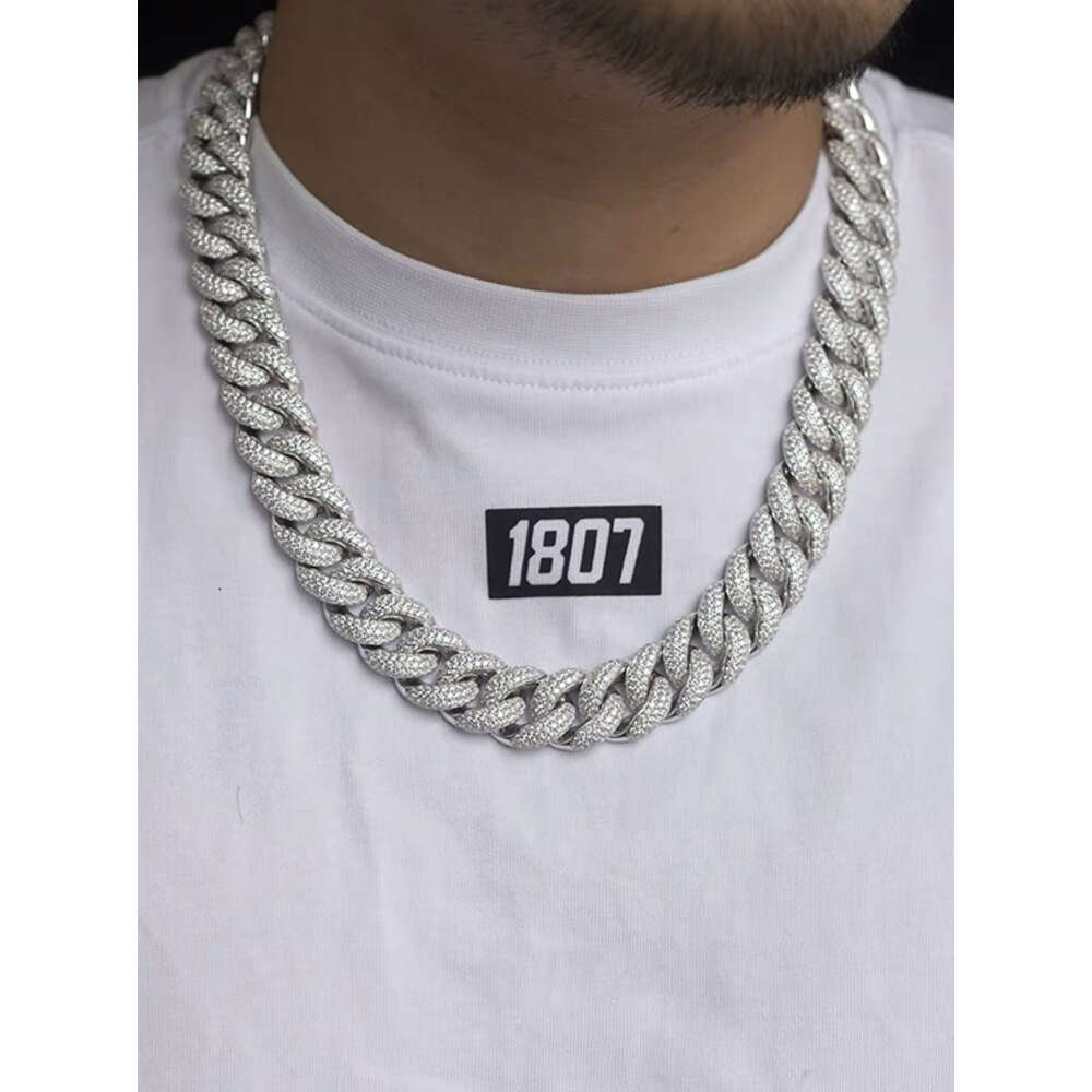 Miami West Coast Copper 13mm Hip Hop Cuban Link Chain Cz Diamond Iced Out Chain