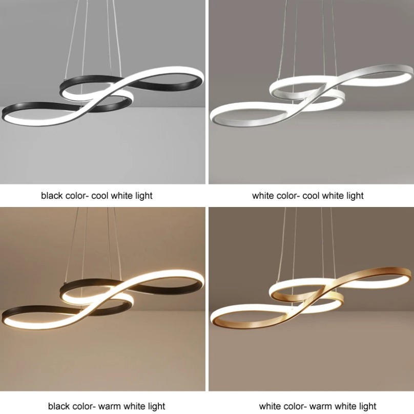 Modern Kitchen Pendant Lights Bar Table Dining Room Decor Hanging Lights Remote Kitchen Led Cord Pendant Lamp