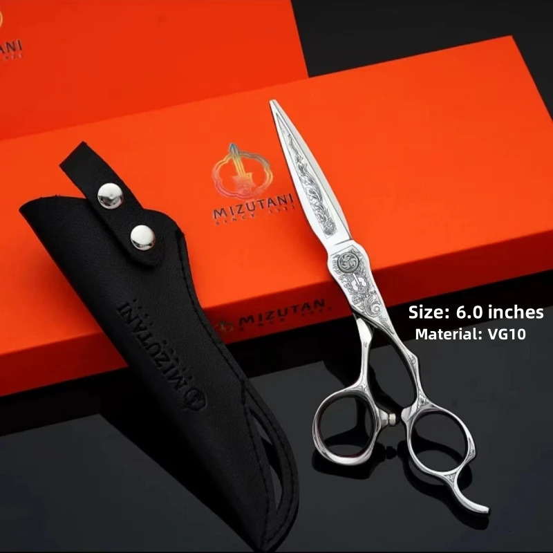 Mizutani High grade scissors 6.0 6.7 inch VG10 material Hair cutting scissors Hair Salon Top Professional Scissor 240627