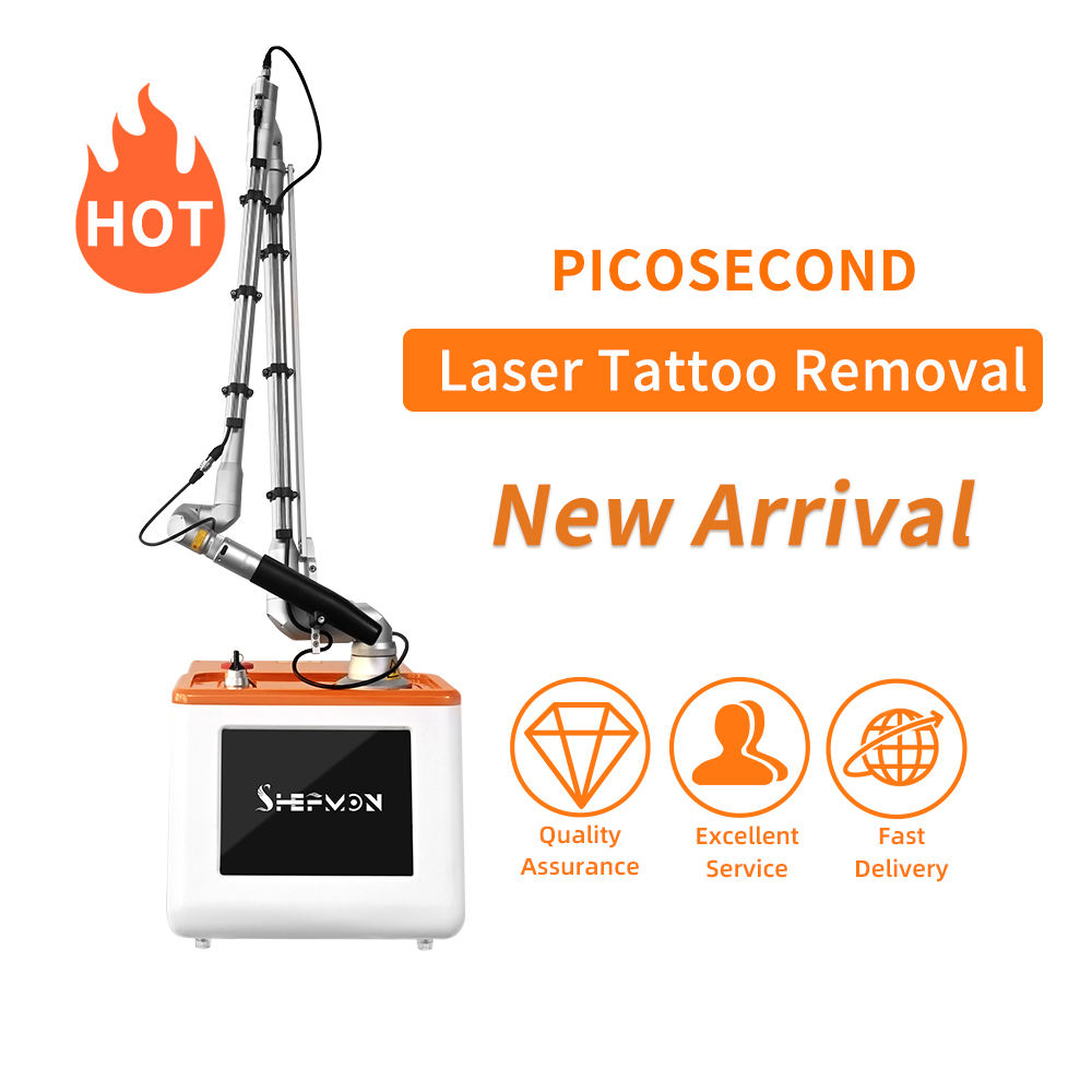 New Model Super Picosecond Laser Fast Tattoo Removal for Whole Body 3 Wavelength 1064/755/532nm Skin Tone Brightening Anti-pigment Instrument