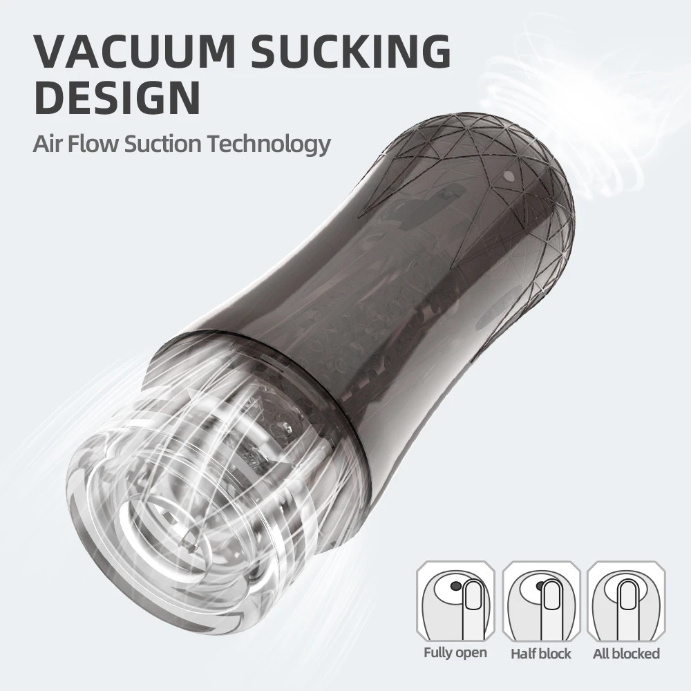 Male Masturbator Cup Transparent Silicone Soft Pussy Sex Toys Vibration Blowjob Sucking Machine Vagina Adult Goods for Men 240711