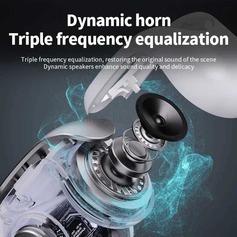 V12 Earclip Wireless Earphone Bluetooth5.3 Headphones TWS Sports Gaming Headset Open Ear Earring Touch Control Earbuds With MicM240711