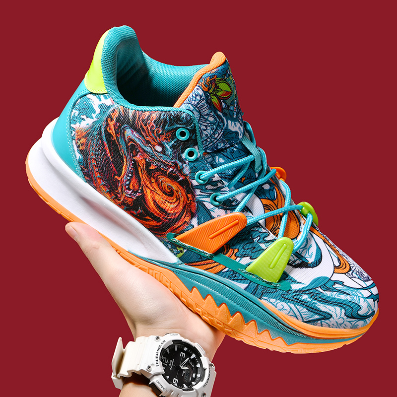 Mens Sneakers Mesh Anti-slip Men's Shoes Training Professional Basketball Shoes Women's Painted Breathable Sneakers Mens