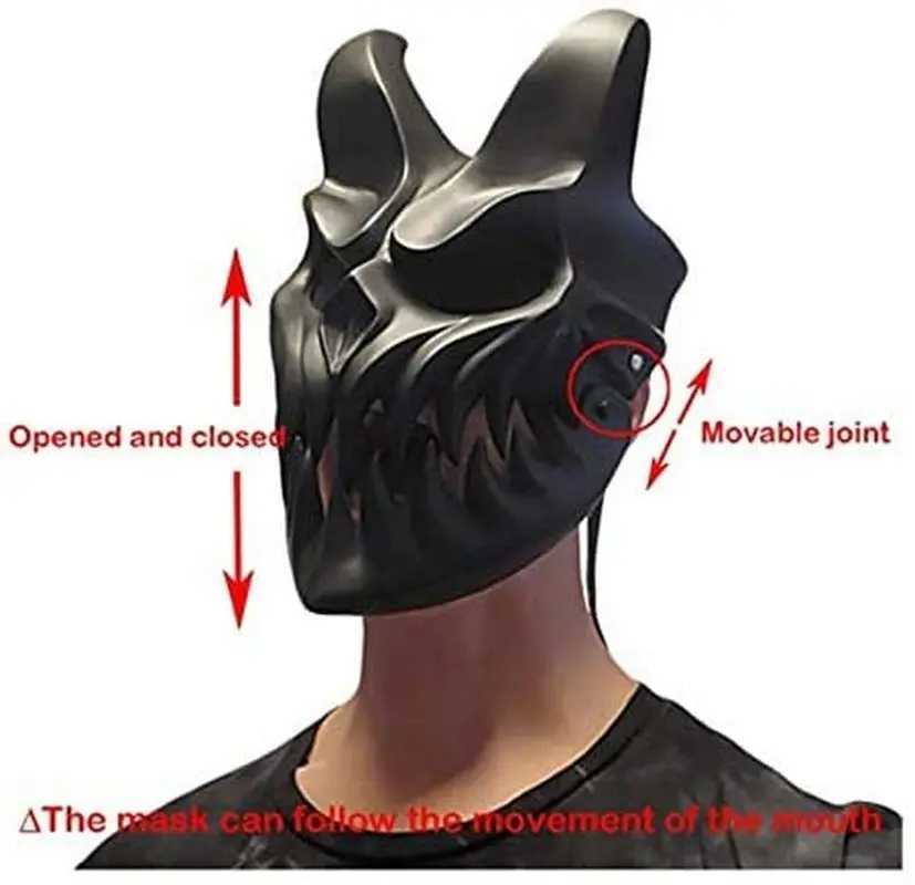 Halloween Slaughter To Prevail Mask Deathmetal Kid of Darkness Demolisher Shikolai Demon Masks Brutal Deathcore Cosplay PropM240711