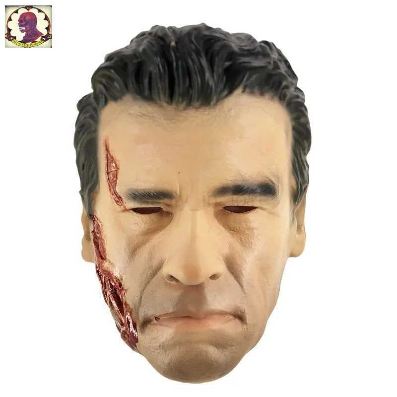 Realistic Arnold Schwarzenegger Mask Latex Robot Terminator Mask Fancy Dress Party Masquerade MovieM240711