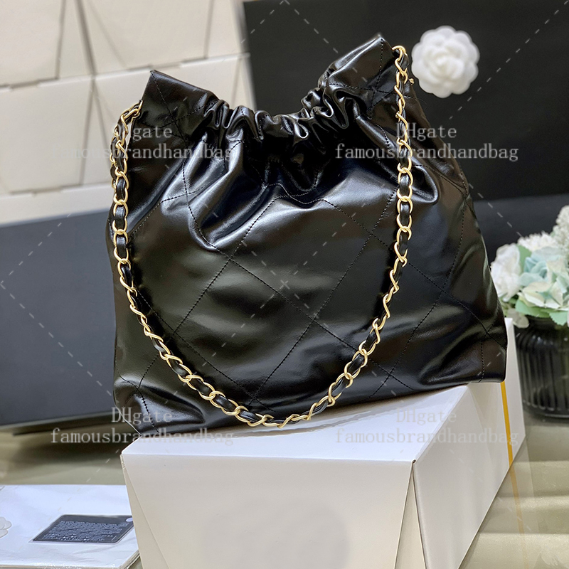 22 Handbag Small 20A Mirror Quality Chain Shopping Bag 37CM Calfskin Shoulder Designer High With Box C016