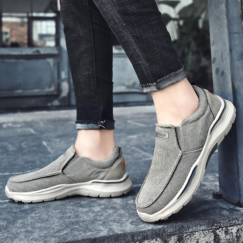 Casual Shoes for Adults Men's Work Shoes Comfortable Slip-on Shoes Round Toe Shoes Elevated Walking Shoes Trendy Casual People