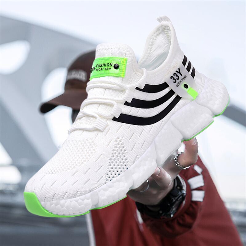 Men Shoes Breathable Classic Running Sneakers For Man Outdoor Light Comfortable Mesh Shoes Slip On Walking Shoestenis 908