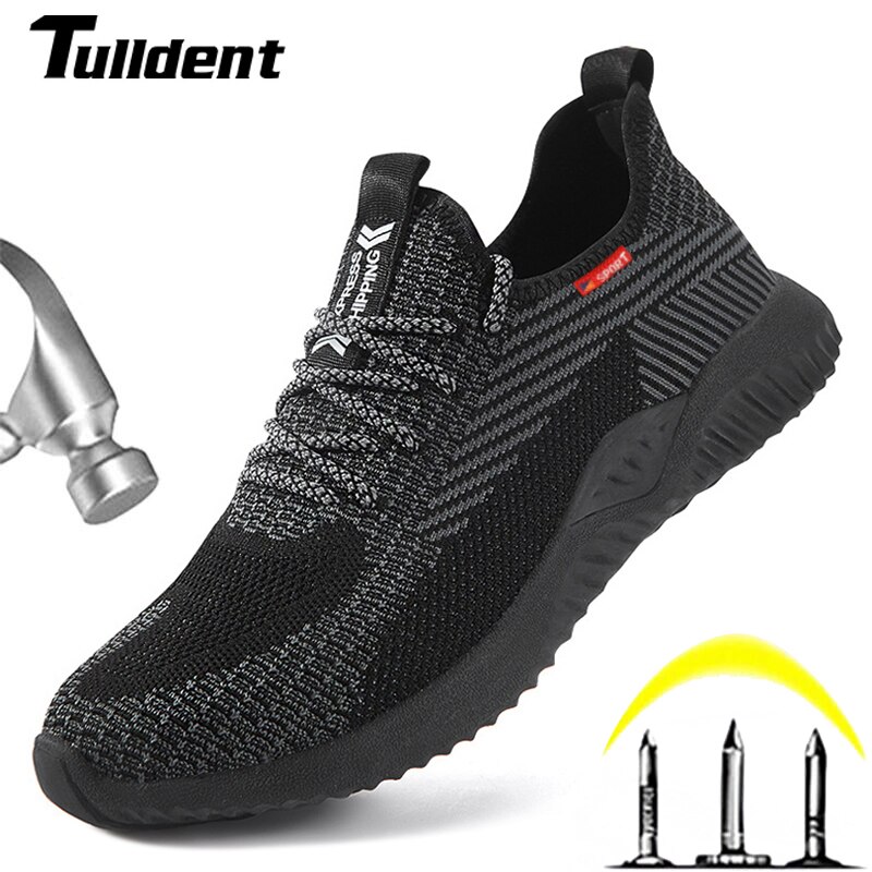 Indestructible Ryder Shoes Men and Women Steel Toe Cap Work Safety Shoes Puncture-Proof Boots Lightweight Breathable Sneakers