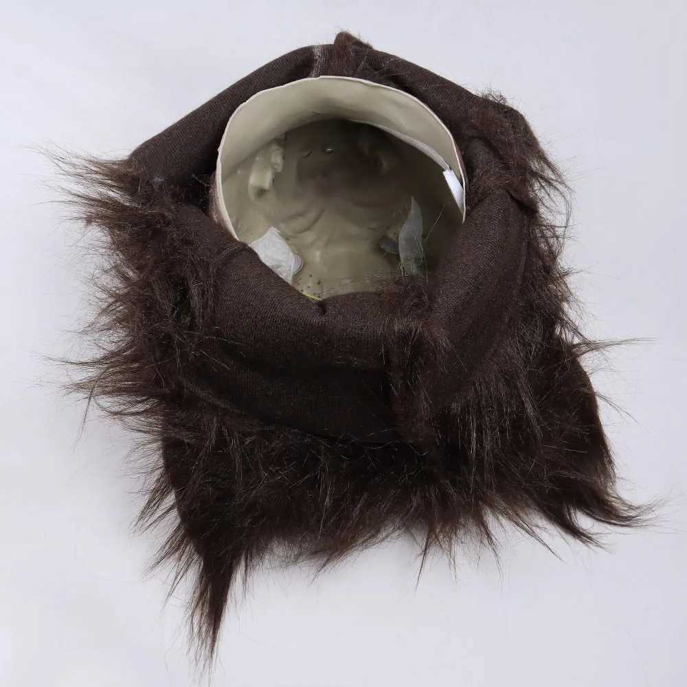 Werewolf Mask Cosplay Horror Bloddy Animal Wolf Head Latex Helmet Halloween Carnival Masquerade Party Costume PropsM240711