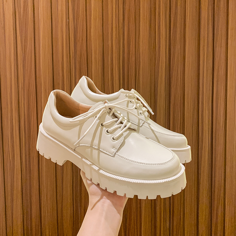 2025 NEW Genuine AIYUQI Leather New Spring British style White Women s loafers Round Toe Casual Platform Shoes Women a