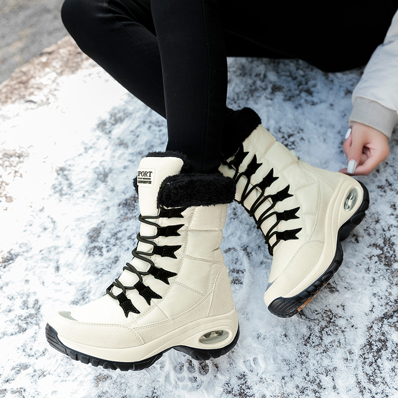 new Women's in Large Size Warm Snow Slope and Ankle Boots Skiing Equipment NEW hot Suitable for Winter Outdoor Exploration