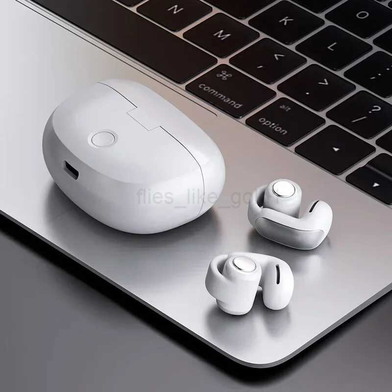 V12 Earclip Wireless Earphone Bluetooth5.3 Headphones TWS Sports Gaming Headset Open Ear Earring Touch Control Earbuds With MicM240711