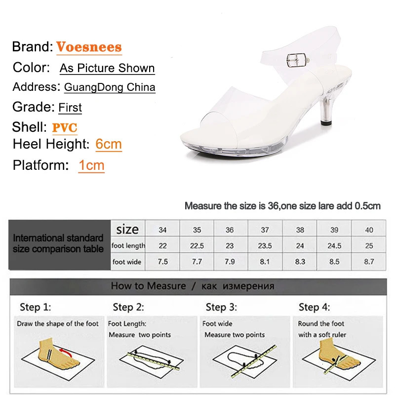 6CM Outdoor Transparent Crystal Summer Sandals Womens Slippers Beach Ladies Clear High Heels Sexy Women Party Shoes White 240710