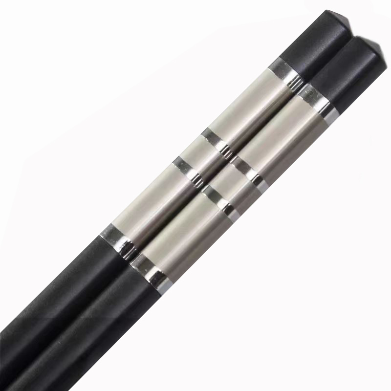 Elegant High Temperature Resistant Alloy Chopsticks (Set of Ten Pairs) - BPA-Free, Safe for Daily Meals
