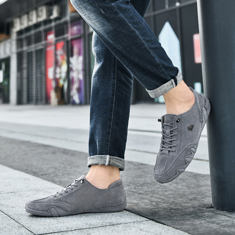 Men Leather Casual Shoes 2023 New In Fashion Sneakers Handmade High Quality Loafers Shoes with Free Shipping Luxury Man Shoes