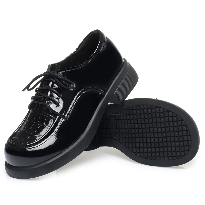 AIYUQI Women Loafers Non-slip 2024 Genuine Leather Thick Heel Casual Women Shoes Round Toe British Lace-up Shoes For Ladies