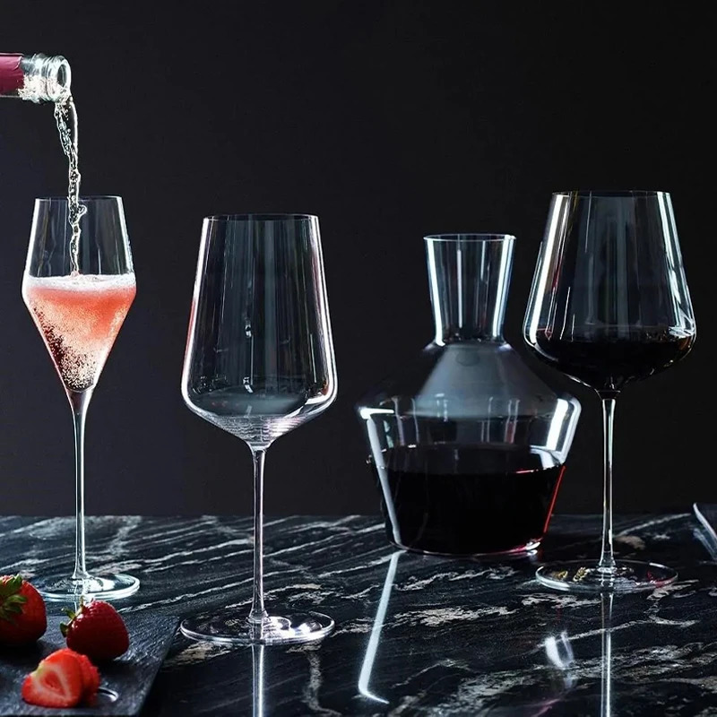 JINYOUJIA Zalto Style Upscale Banquet Crystal Handmade Wine Glass Extremely Thin Masterly Craft Perfect Classics Goblet 240624