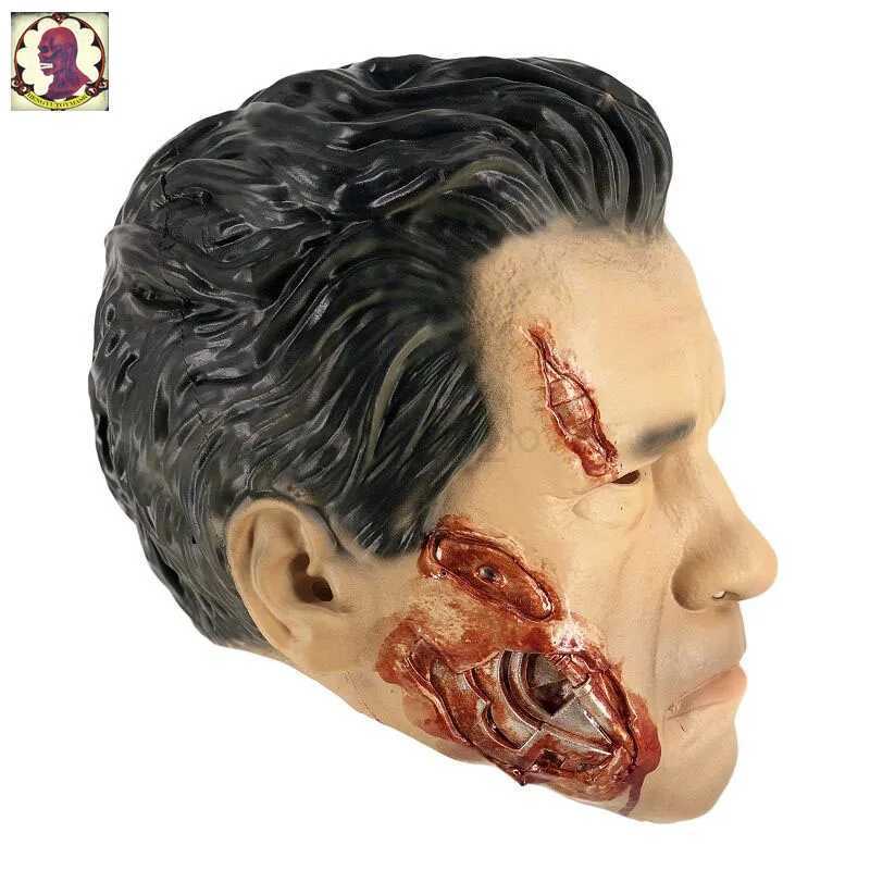 Realistic Arnold Schwarzenegger Mask Latex Robot Terminator Mask Fancy Dress Party Masquerade MovieM240711