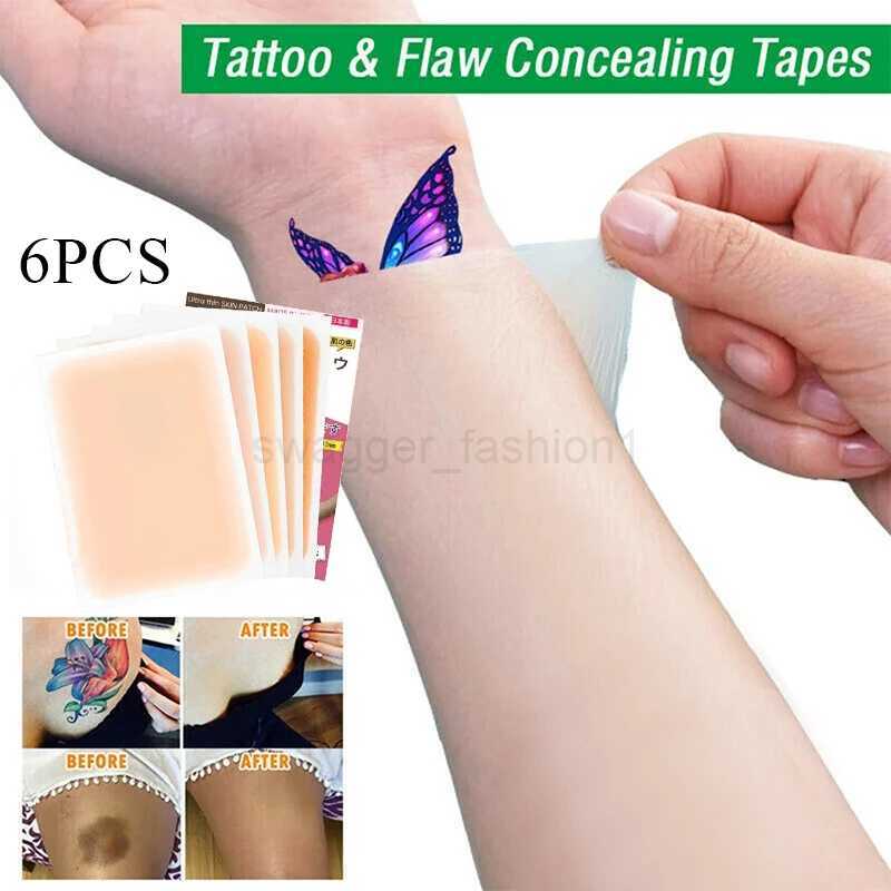 6PCS Scar Patches Skin Color Tattoo Cover Up Skin Repair Patch Waterproof Flaw Birthmark Concealing Sticker Portable Skin CareB240711