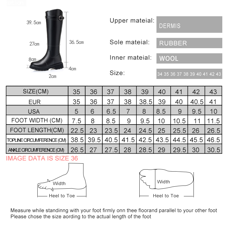 AIYUQI High Boots Female Genuine Leather 2024 New Winter Wool Warm Women's Long Boots Large Size Riding Boots Women