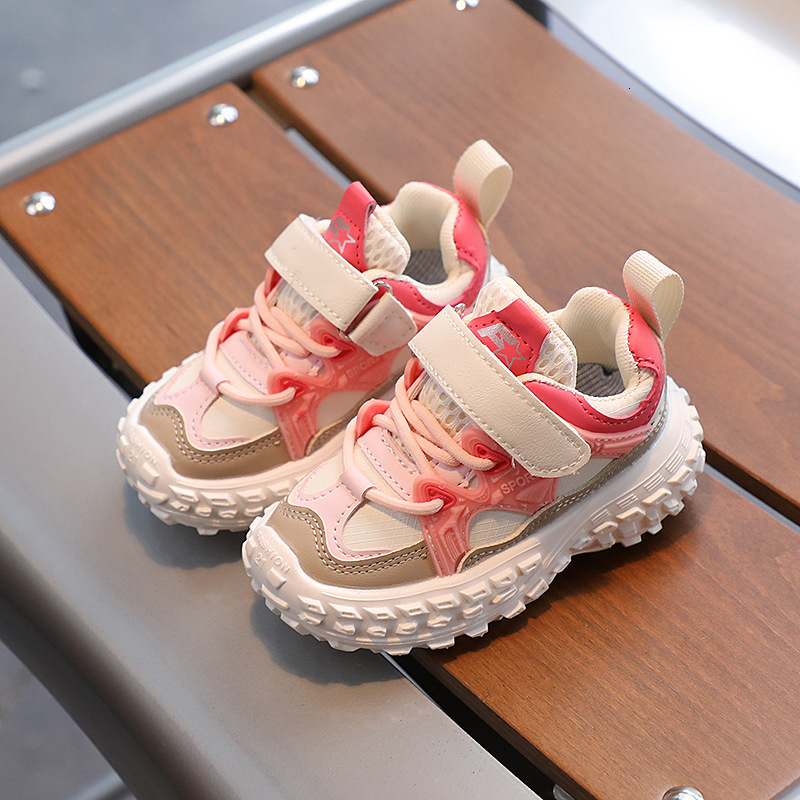 Children's women 1-6 3 years old, boys leather sports soft soles, non slip, toddler walking shoes, trendy shoes F711-25