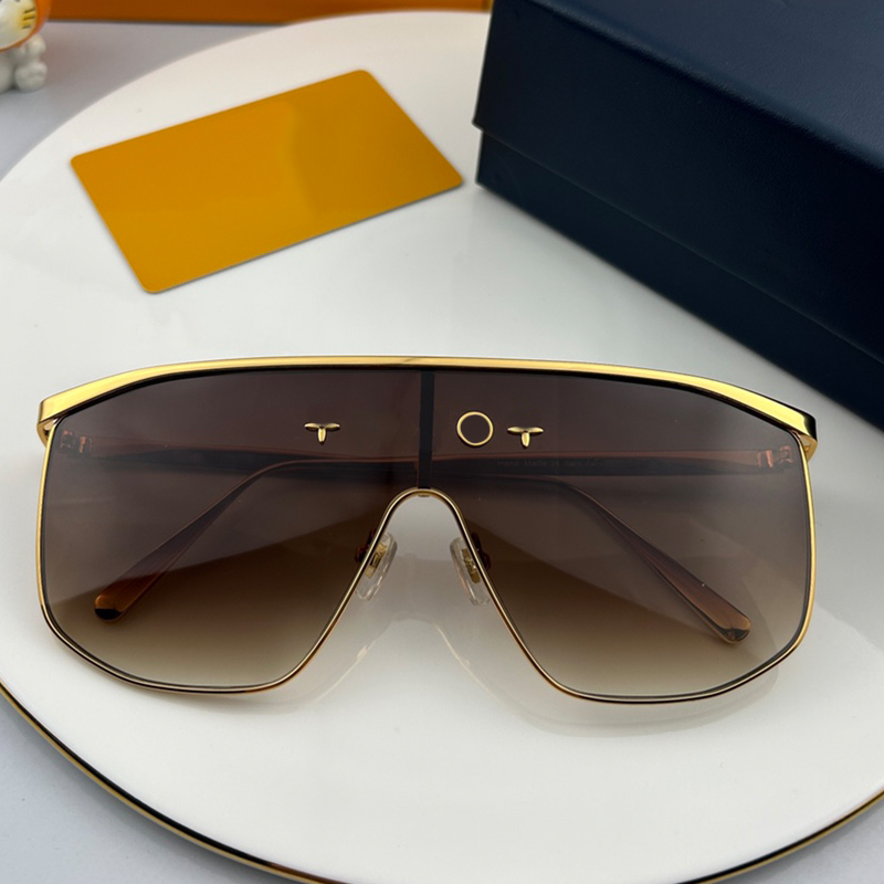 Mask Oversized Metal frame Sunglasses Women Man Vintage Designer Sun Glasses Z1853E Outdoor Beach Fashion Big Gasses Anti-UV400 Radiation Protection