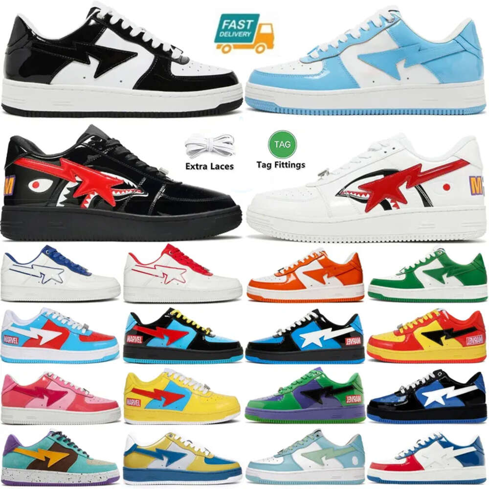 Designer SK8 sta Casual Shoes Outdoor Men Women Low Tops Platform Shark Black Camo bule Grey Black Beige Suede sports sneakers trainers Size 36-45