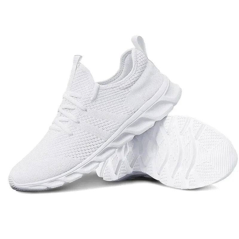 Men Casual Sport Shoes Light Sneakers White Outdoor Breathable Mesh Black Running Shoes Athletic Jogging Tennis Shoes 240708