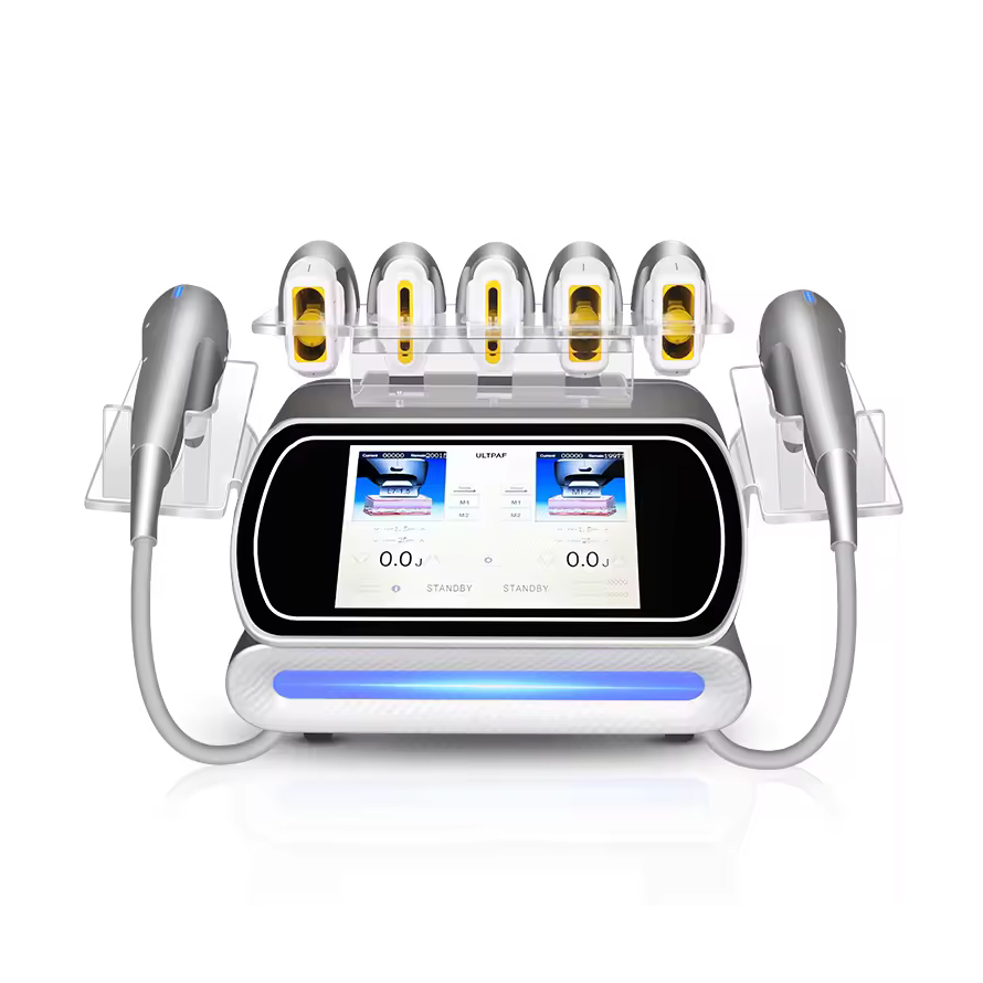Multifunction 7D HIFU Face Remodeling Smas Skin Rejuvenation Wrinkle Removal Fine Line Improve Body Shaping Ultrasound Machine with 7 Cartridges