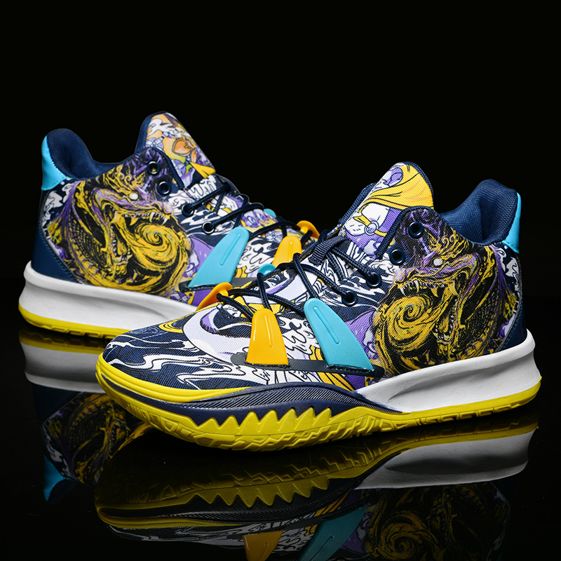 Mens Sneakers Mesh Anti-slip Men's Shoes Training Professional Basketball Shoes Women's Painted Breathable Sneakers Mens