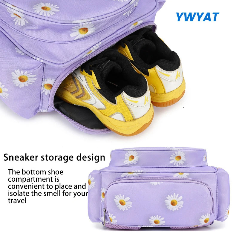 Badminton Backpack with Shoe Compartment Large-capacity Women Men Multifinctional Travel Gym Sports Tennis Racquets Bags 240709
