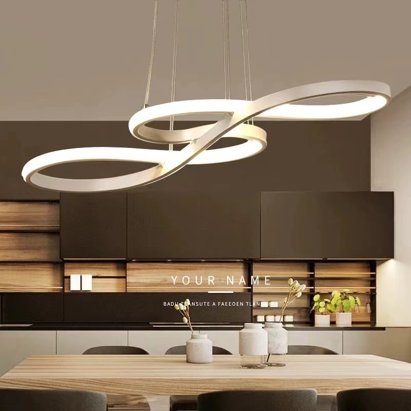 Modern Kitchen Pendant Lights Bar Table Dining Room Decor Hanging Lights Remote Kitchen Led Cord Pendant Lamp