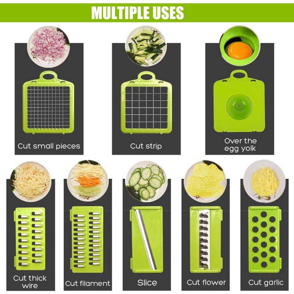 Evenly Vegetable 15in1 Cut with Storage Box Shredding Slicing Grating Dicing Multi-purpose Fruit Cutter Kitchen Supplies 4.23 ter