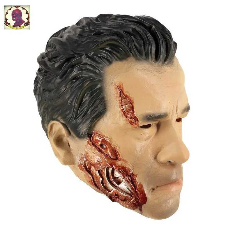 Realistic Arnold Schwarzenegger Mask Latex Robot Terminator Mask Fancy Dress Party Masquerade MovieM240711