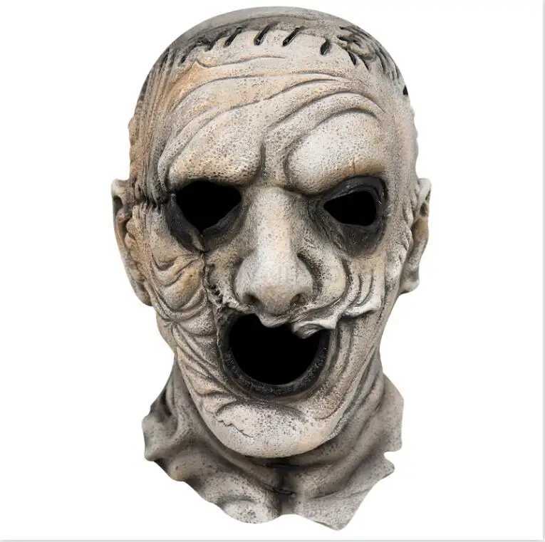 Chainsaw Massacre Leatherface Masks Latex Scary Movie Halloween Cosplay Costume Party Event Props Toys MaskM240711