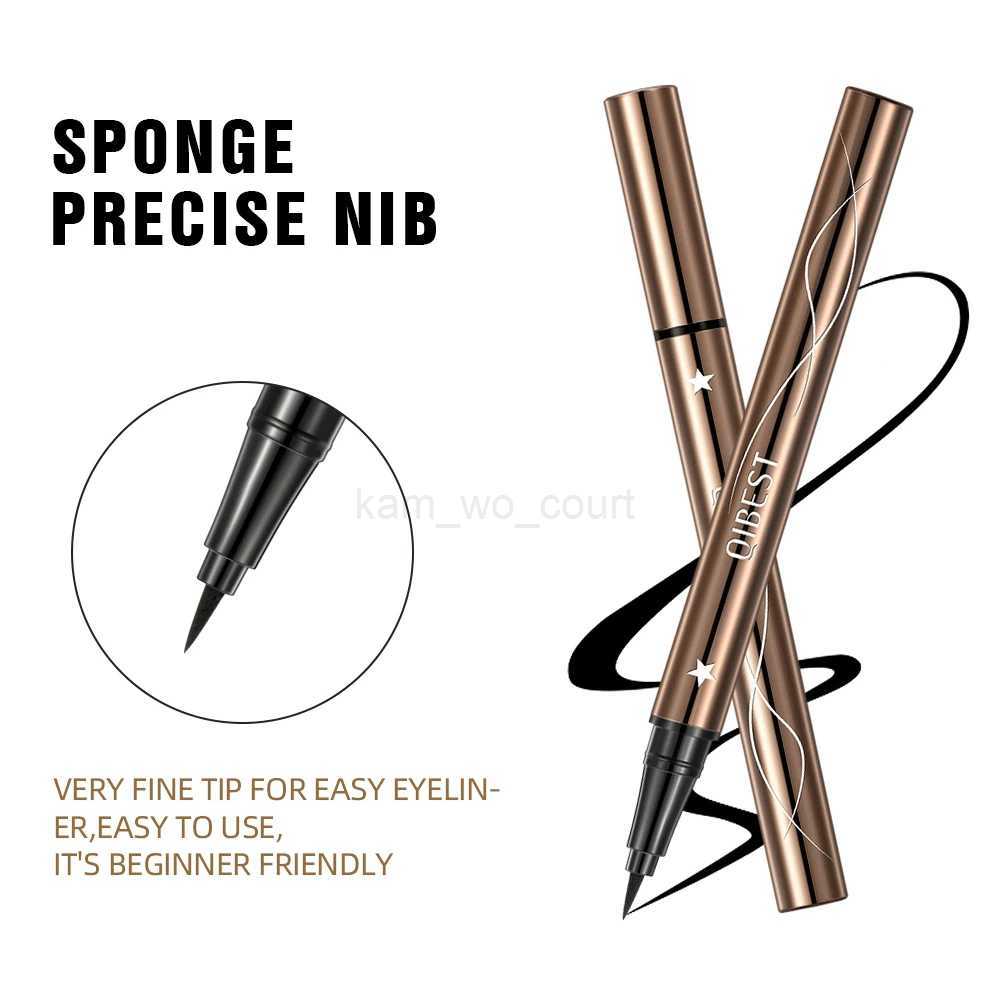 QIBEST 3pcs Eye Makeup Set Waterproof 4D Mascara Ultra Fine Triangle Eyebrow Pencil Fast Dry Liquid Eyeliner Pencil Cosmetic KitM240712