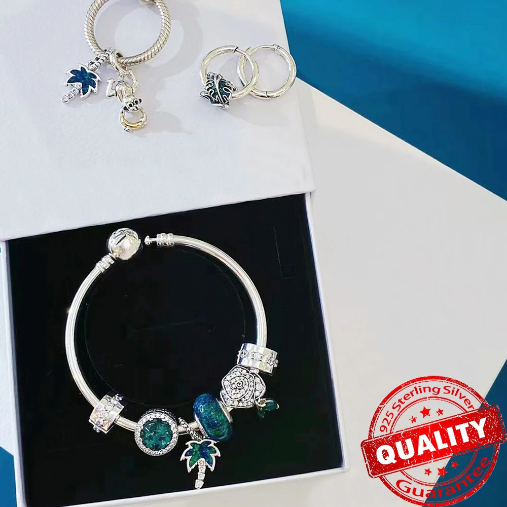 925 Sterling Silver Spinning Wheel Bicycle Charm Fit Bracelet Adventure Mini Car Charm for Women Jewelry Gift