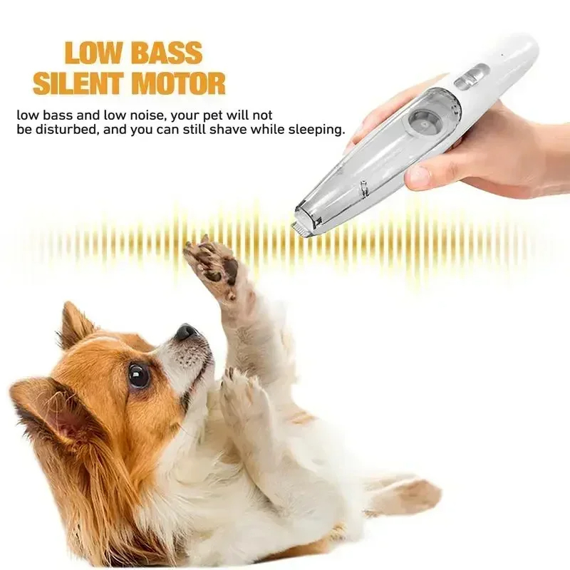 Low Noise Dog Hair For Paw Fur Grooming Vacuum Pet Hair Cutting Machine Trimmer Shaver For Dog Cats Eyes Ears Face new