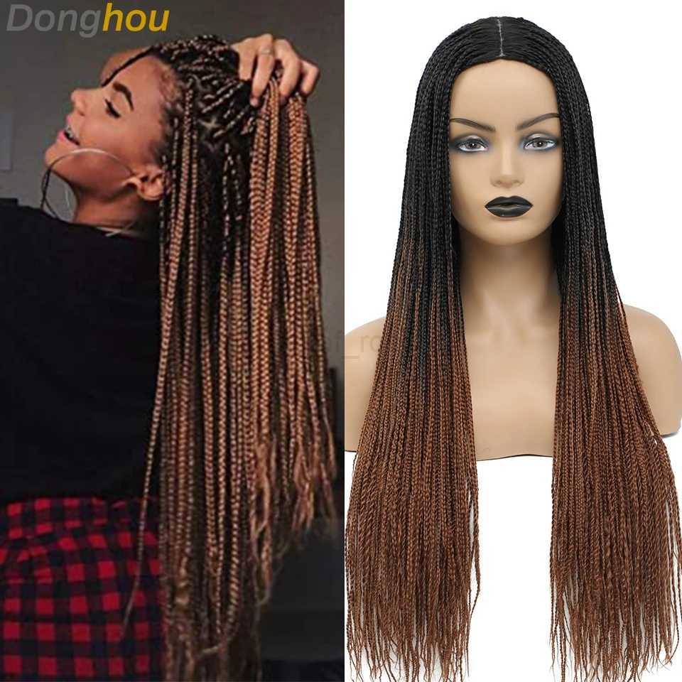 Long Straight Box Braided Wigs 26 Good Quality Synthetic Twist Braids Wigs Perruque Tresses Africaines Femmes Solde Easy WearM240712