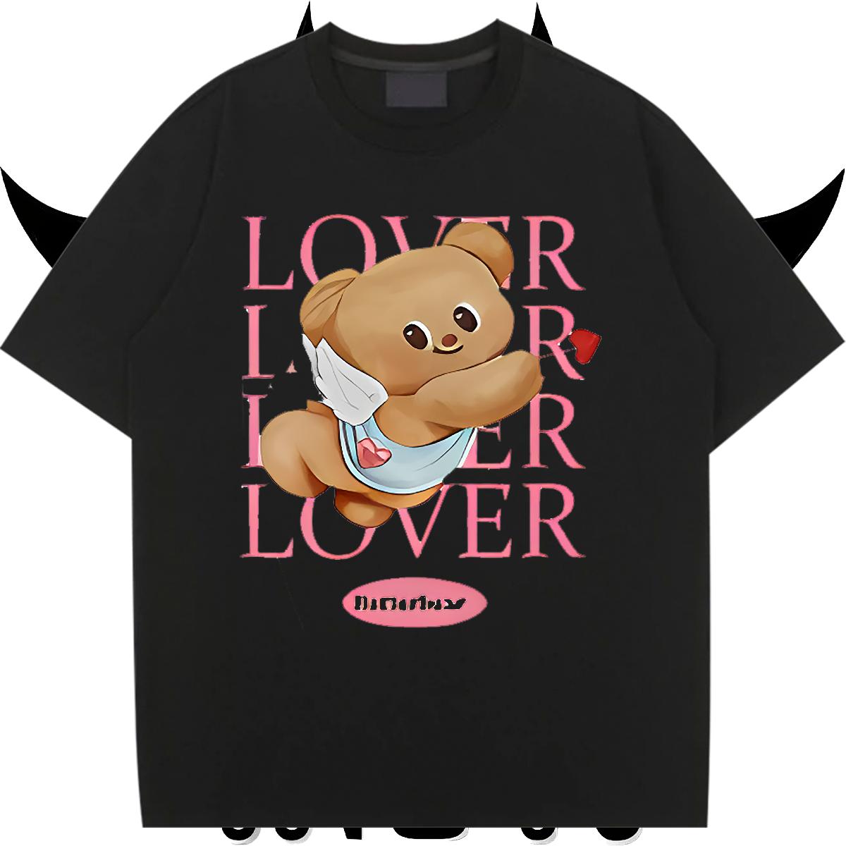 2024 T Shirt For Woman Round Neck Short Sleeve Beach Women Tees Custom Cartoon Nice Tees Shirts