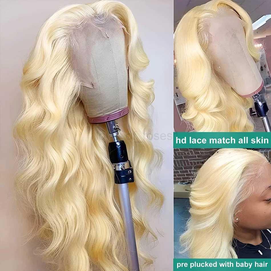 613 Blonde Lace Front Wig Body Wave 13X6 Hd Lace Frontal Wig 13X4 Lace Front Wig Hd Lace Wig Glueless WigsM240712