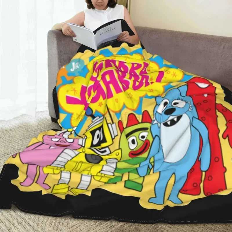 Yo Gabba Cartoon Blanket Flannel Funny Warm Throw Blanket for Bedspread Spring AutumnB270712