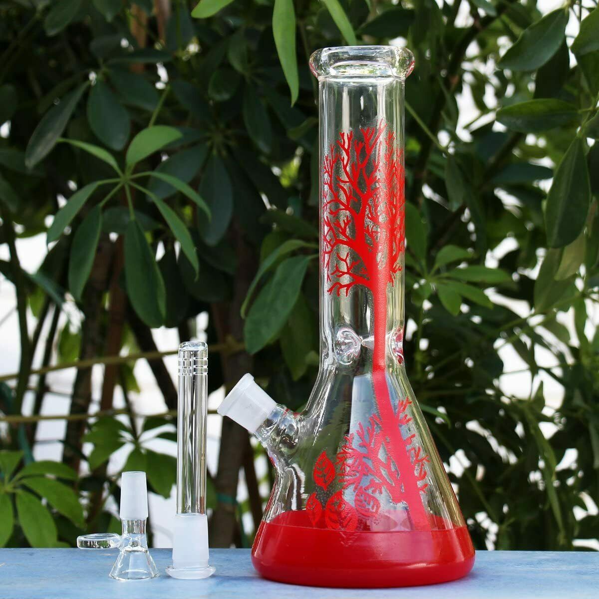 10inch Glass Bong Pipe Water Bongs for Smoking Bong Bowl 14.5mm Height