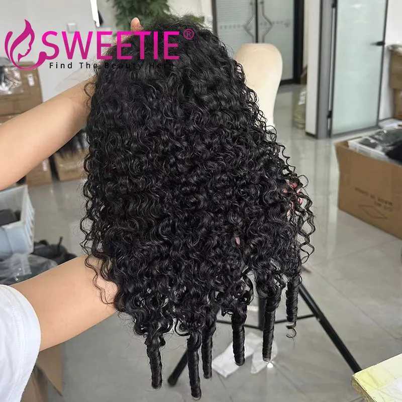 32inch Pixie Curls 13x4 Full Lace Front Wig Vietnames Curly HD 13x6 Lace Frontal Wig Cambodian Curly Full Lace WigsM240712